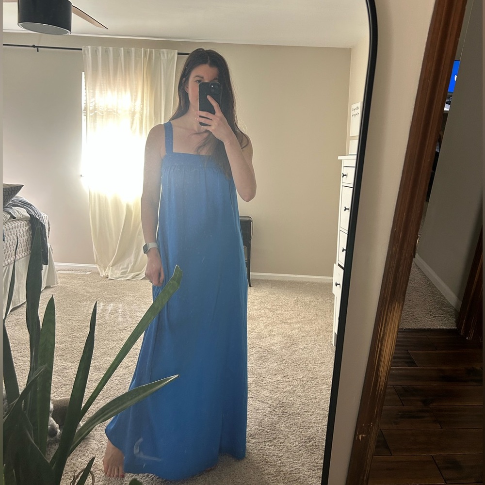 Jcrew factory blue maxi dress